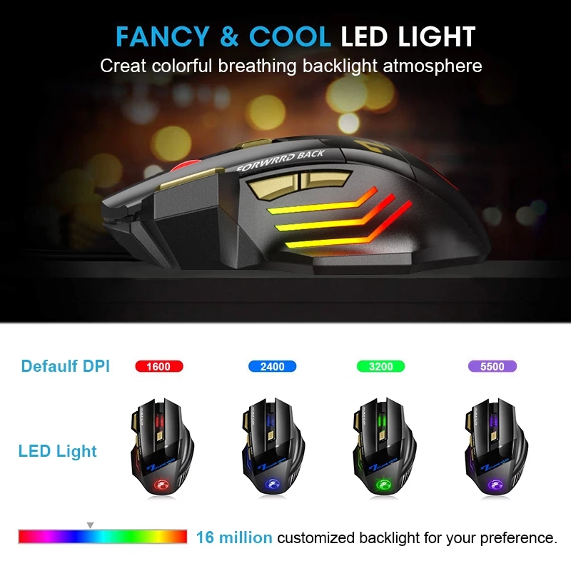 Wireless Gaming Mouse Portable - مراجعة Gaming Keyboard Bluetooth وسعره
