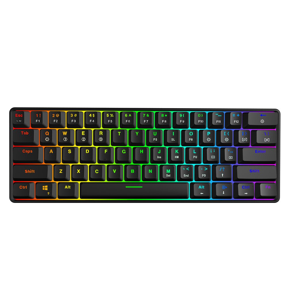 SKYLOONG GK61 Mini Portable 60 - مراجعة Gaming Keyboard Bluetooth وسعره