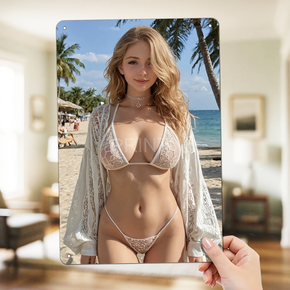 Blonde Bikini Curvy Girl Sexy  - مراجعة Brass Weight Plate وسعره