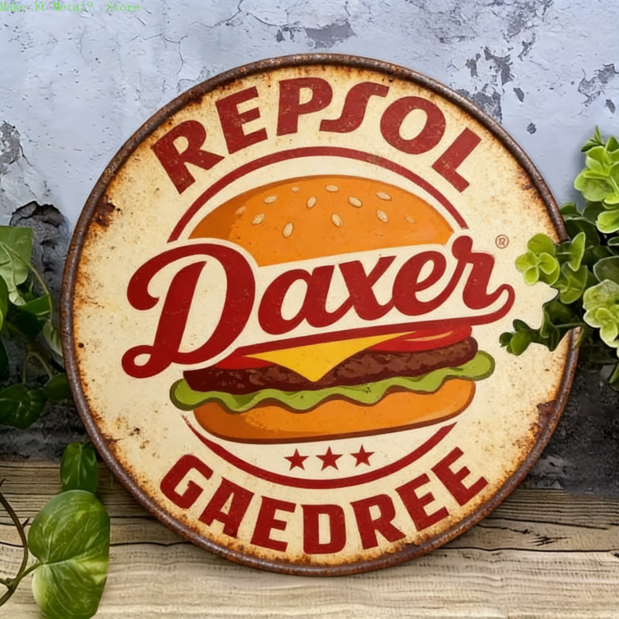 Vintage Repsol Gas Pump Metal  - مراجعة Brass Weight Plate وسعره