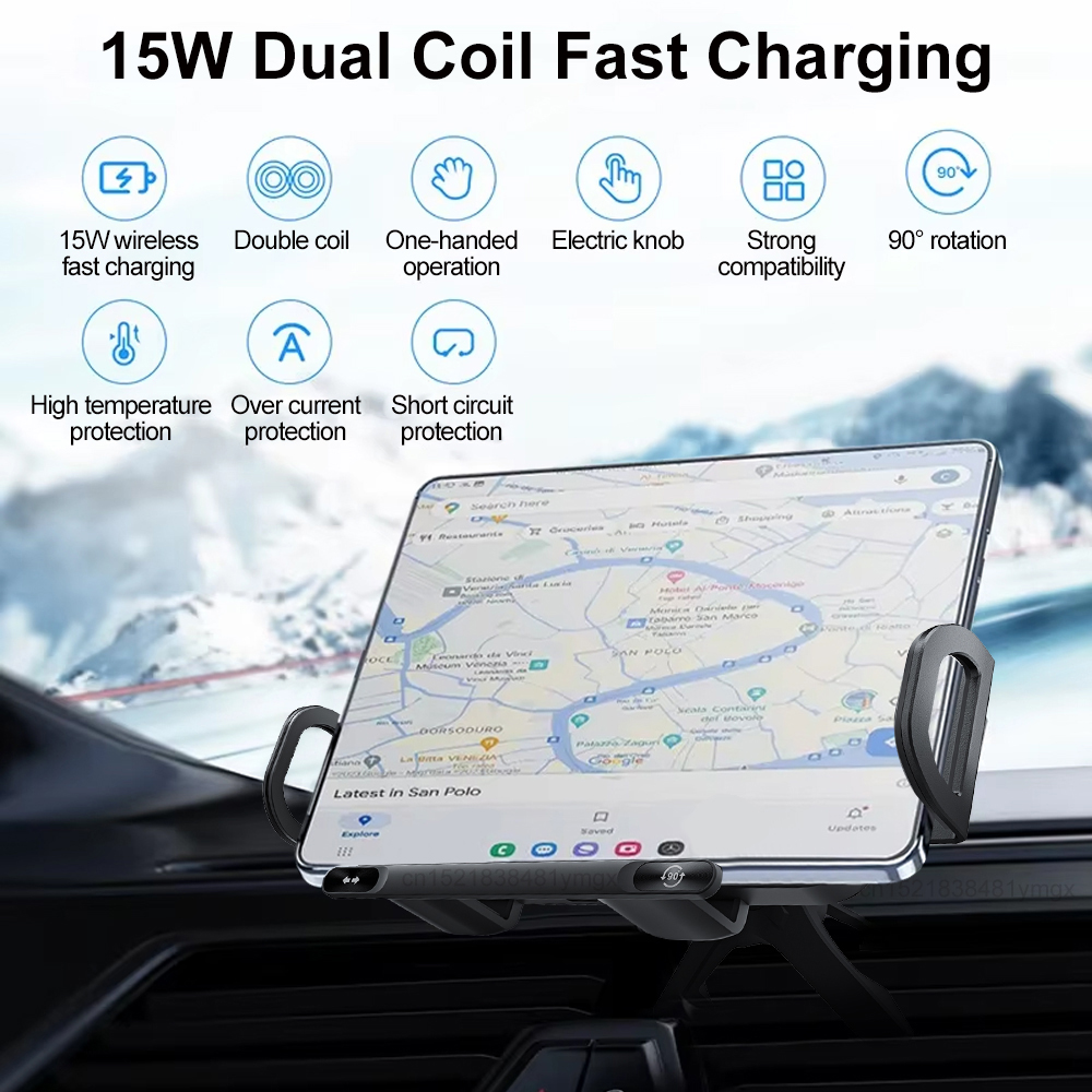 Car Wireless Charger Dual Coil - مراجعة Coiled Usb Cable وسعره