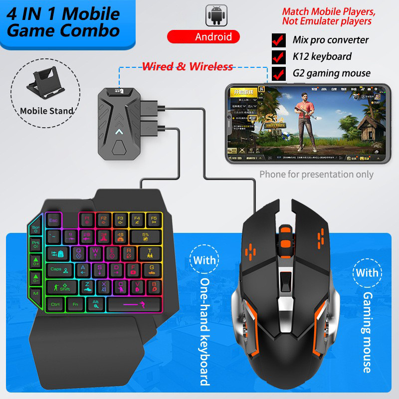 Mobile Games Converter Gaming  - مراجعة Gaming Keyboard Bluetooth وسعره