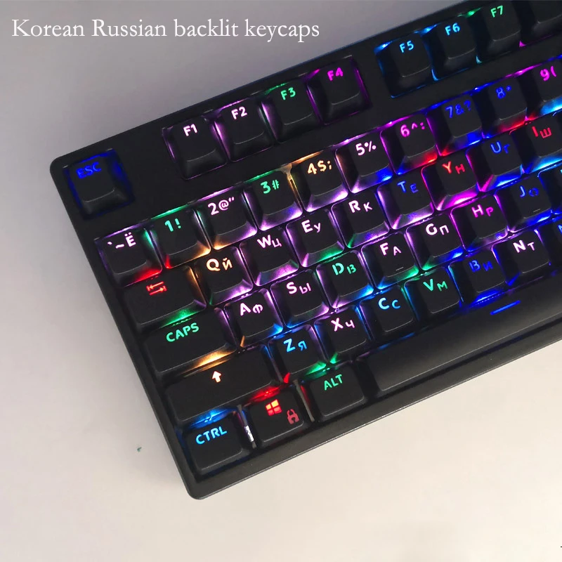 104 Keys Russian Korean Backli - مراجعة Gaming Keyboard Blue Switches وسعره