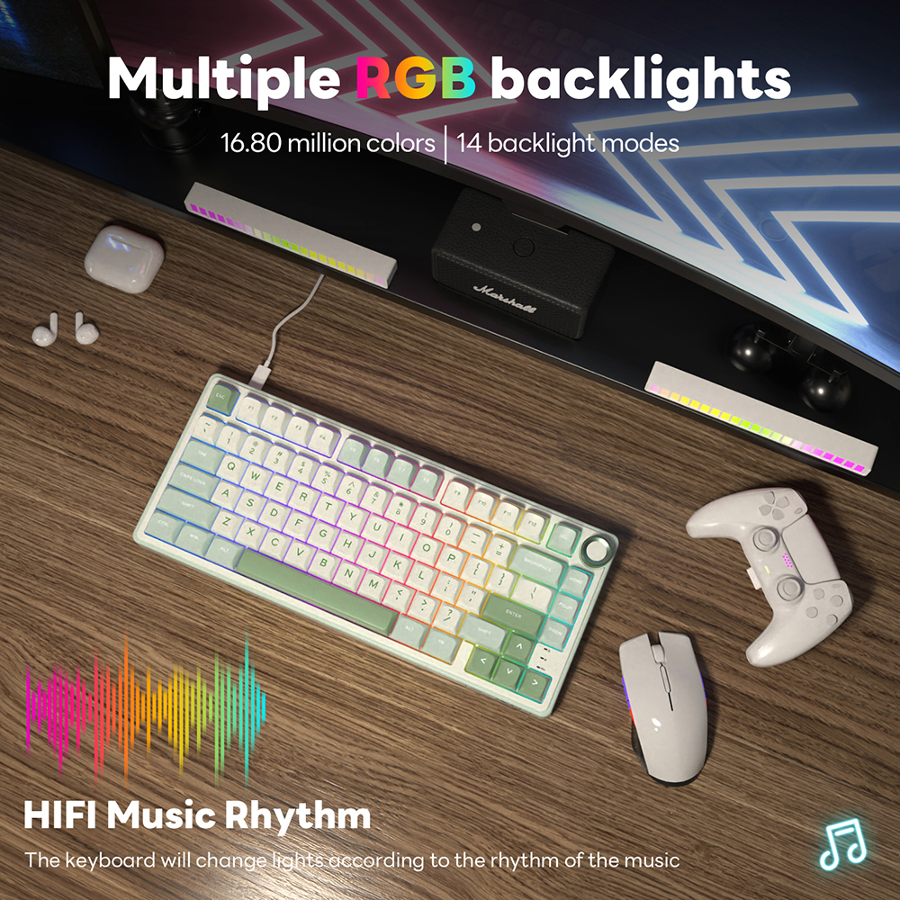 Royal Kludge RK R75 Brazilian  - مراجعة Gaming Keyboard Mobile وسعره