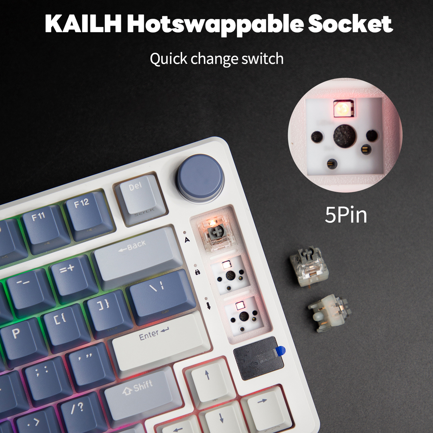 RK ROYAL KLUDGE M75 2.4G Wirel - مراجعة Gaming Keyboard Mobile وسعره