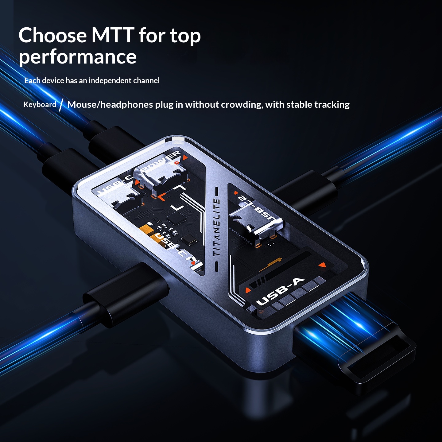 FGG MADLIONS Gaming USB Hub St - مراجعة Gaming Keyboard Splitter وسعره