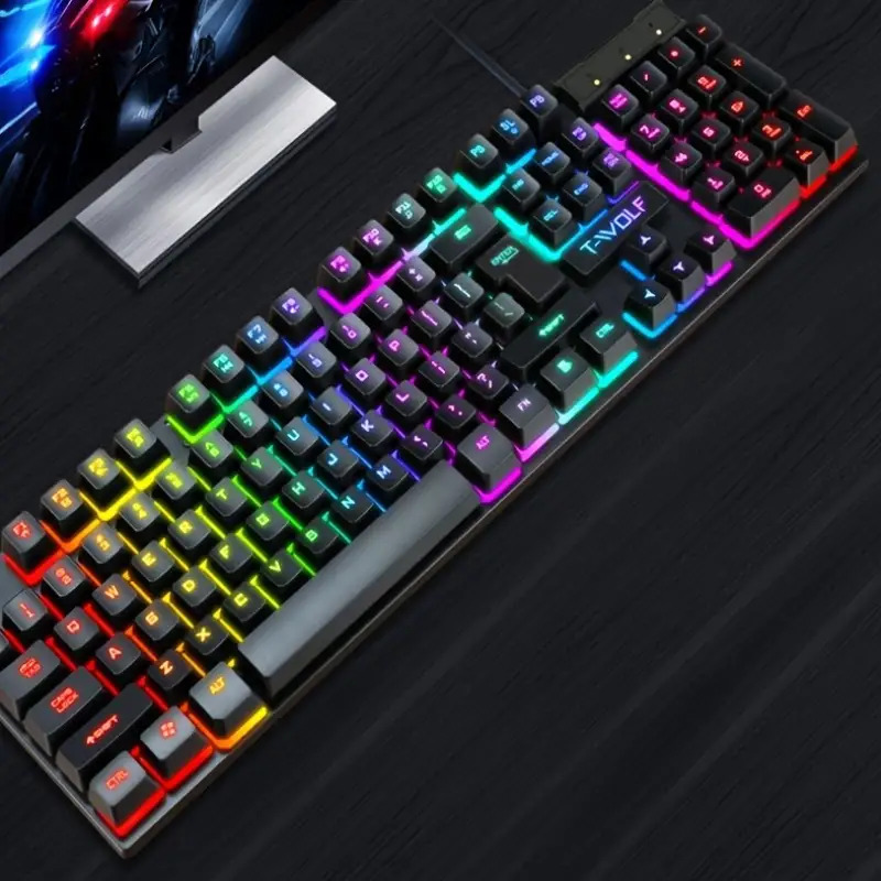 2pcs Black Wired Gaming Keyboa - مراجعة Gaming Keyboard And Mouse For Xbox وسعره