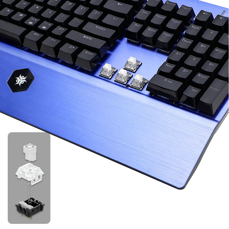 HEXGEARS GK739 Hot Swappable d - مراجعة Gaming Keyboard Blue Switches وسعره