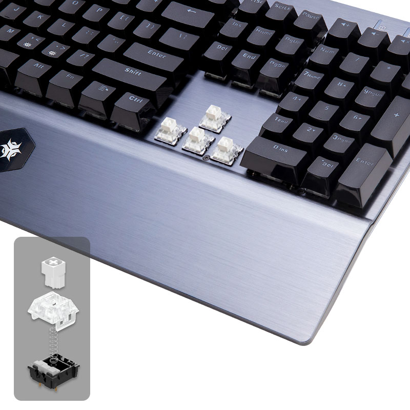 HEXGEARS GK739 Hot Swappable d - مراجعة Gaming Keyboard Blue Switches وسعره