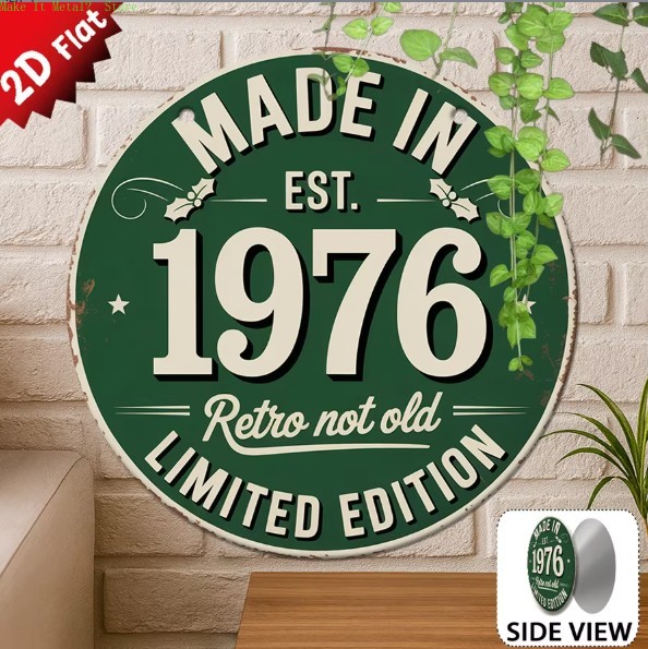 Made in 1976 Retro Not Old 2D  - مراجعة Brass Weight Plate وسعره