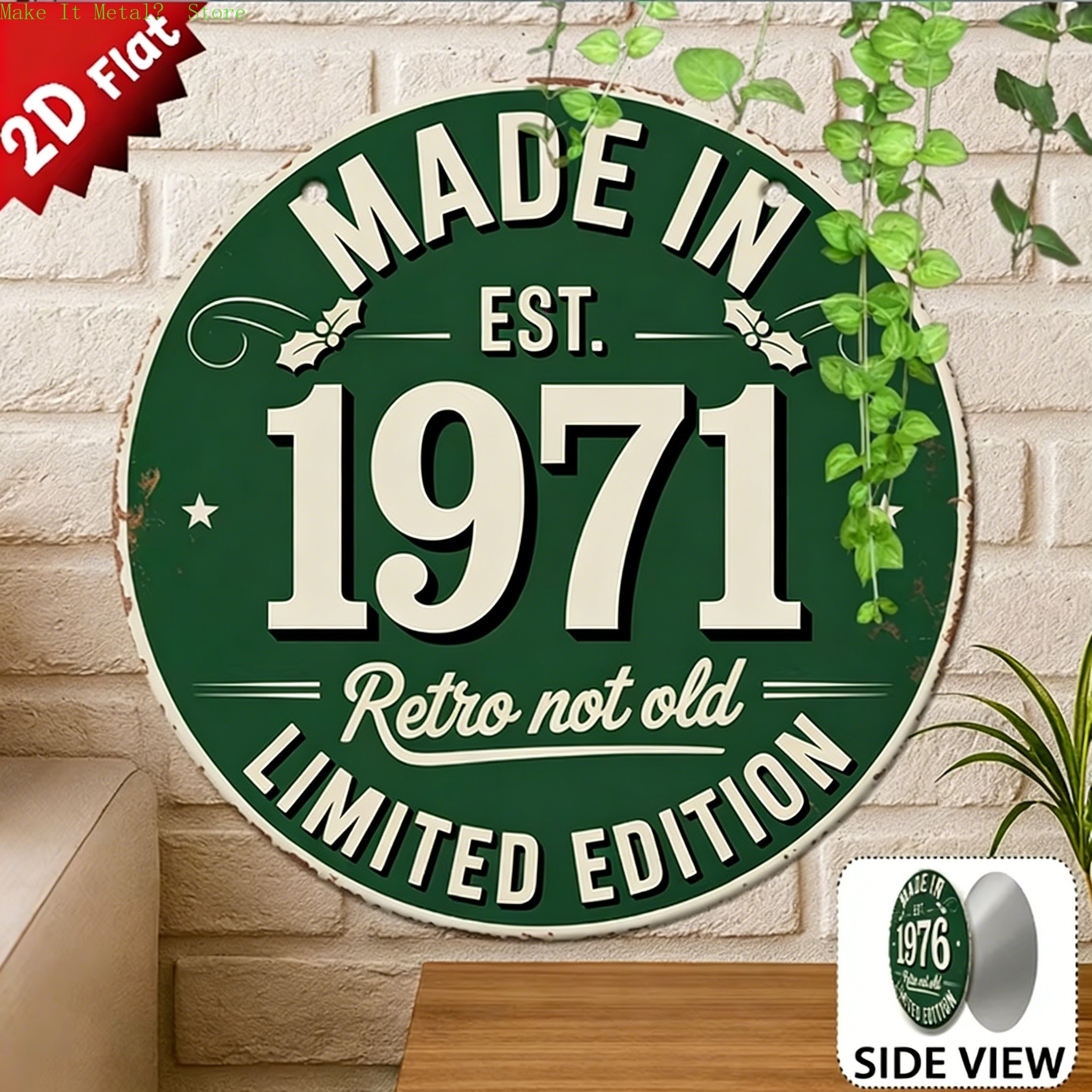 Made in 1976 Retro Not Old 2D  - مراجعة Brass Weight Plate وسعره