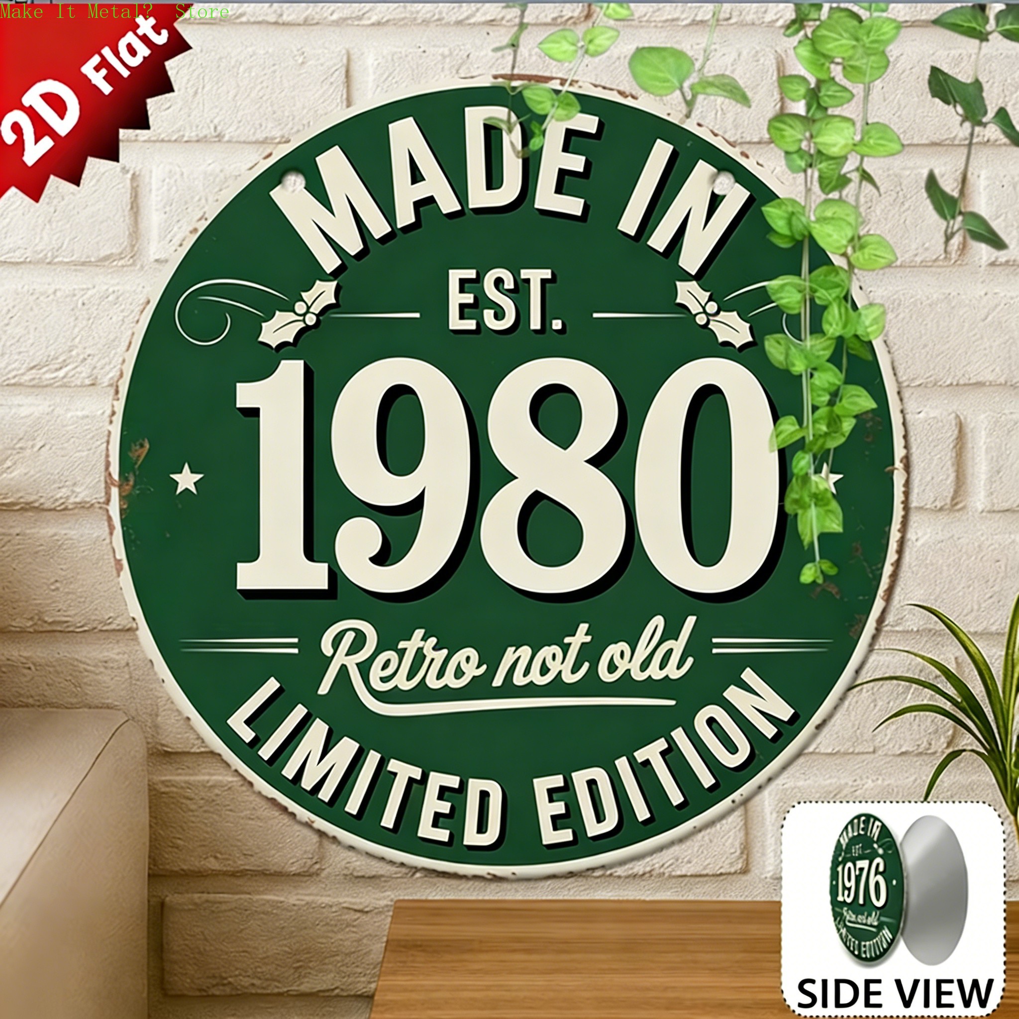 Made in 1976 Retro Not Old 2D  - مراجعة Brass Weight Plate وسعره