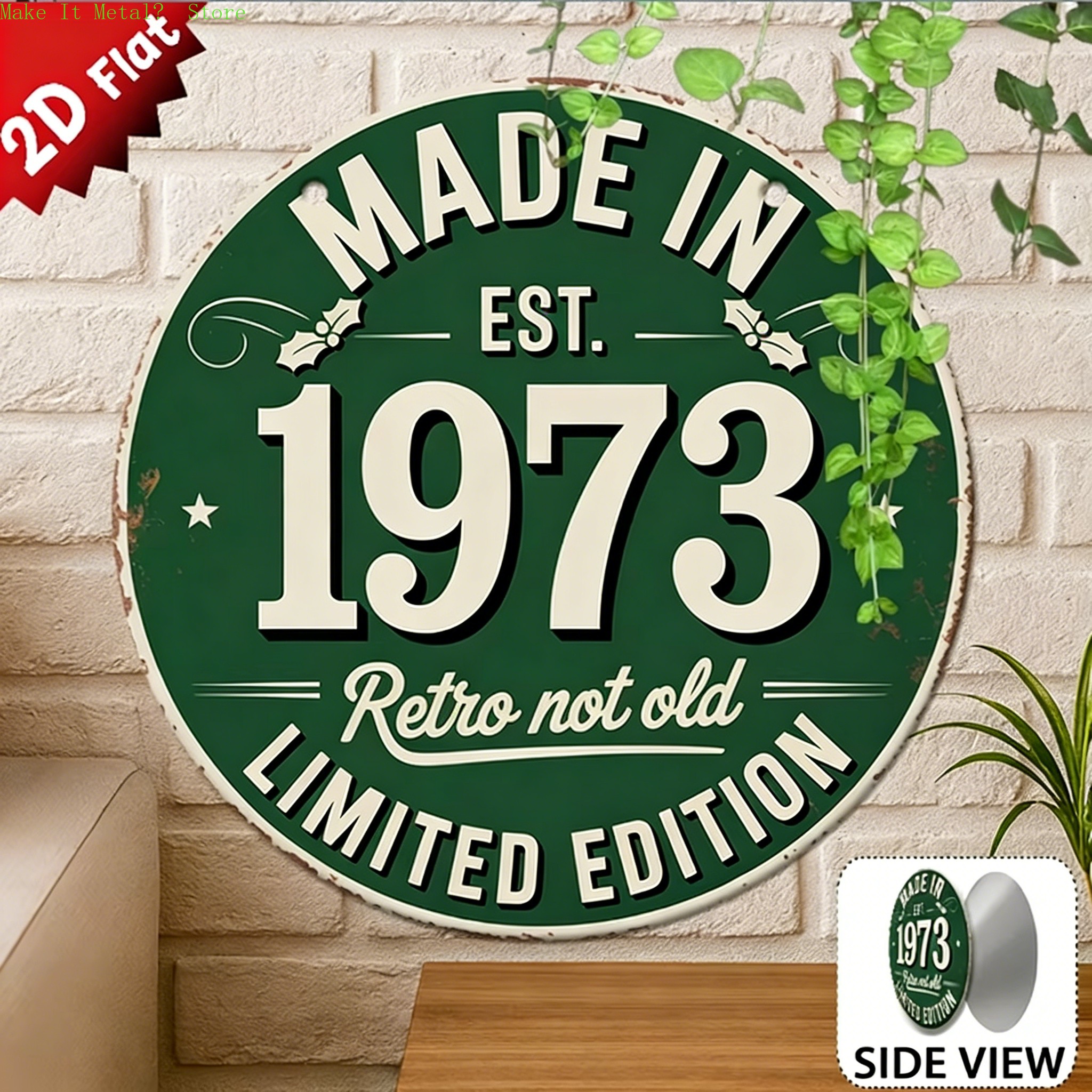 Made in 1976 Retro Not Old 2D  - مراجعة Brass Weight Plate وسعره
