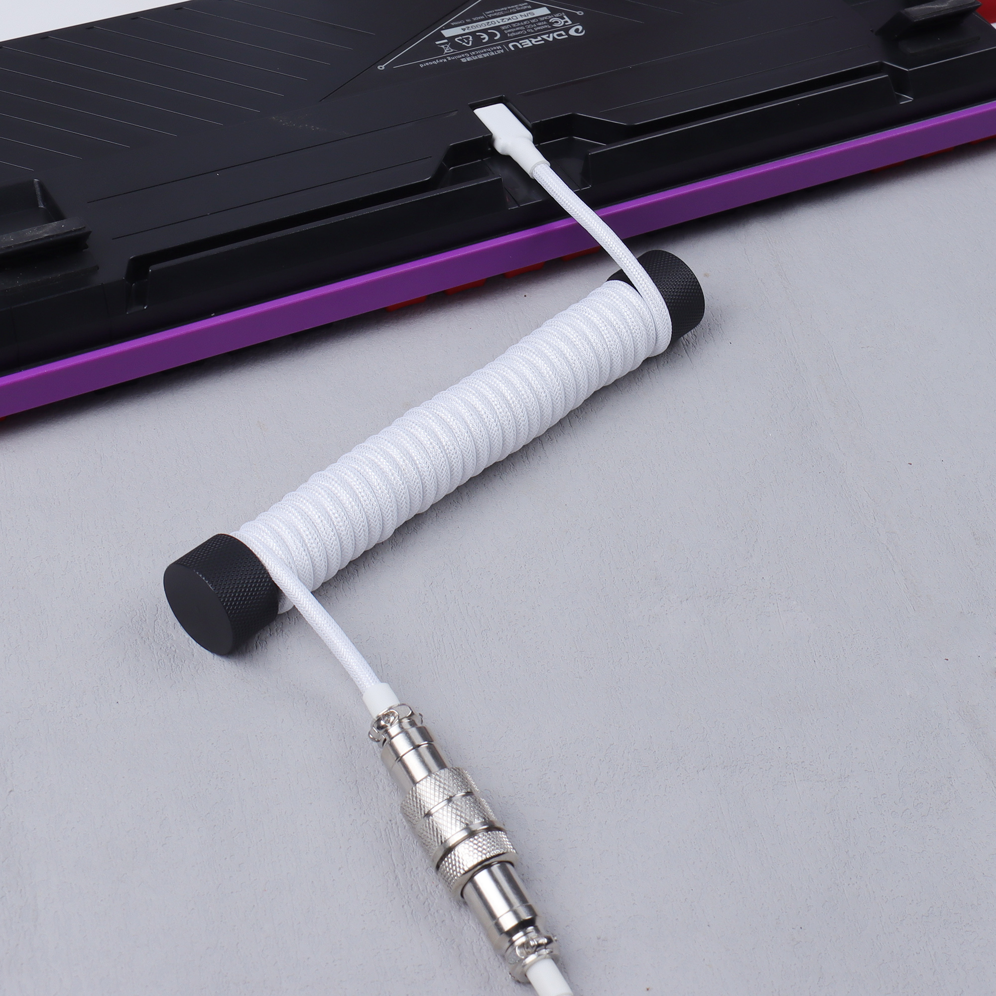 【LANO】White Double Sleeved Wir - مراجعة Coiled Usb Cable وسعره