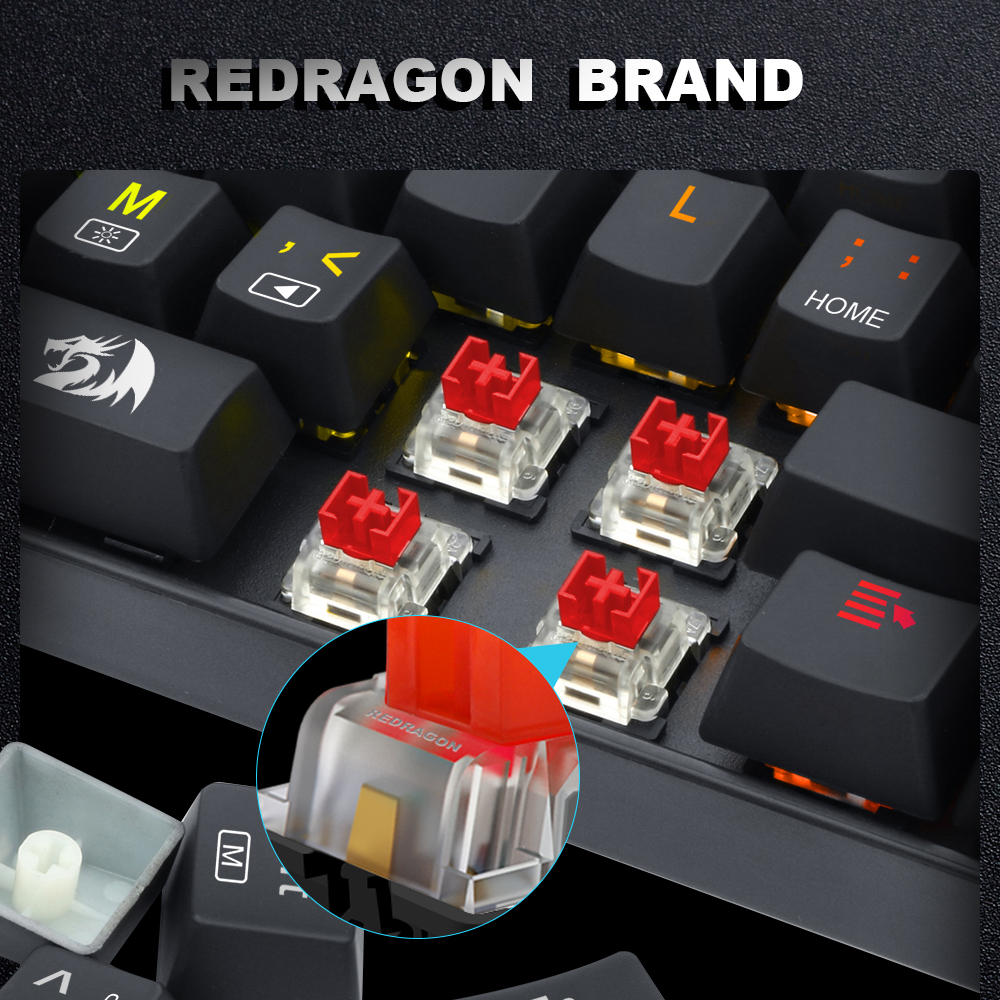 REDRAGON SMD RGB MX switch 3Pi - مراجعة Gaming Keyboard Blue Switches وسعره