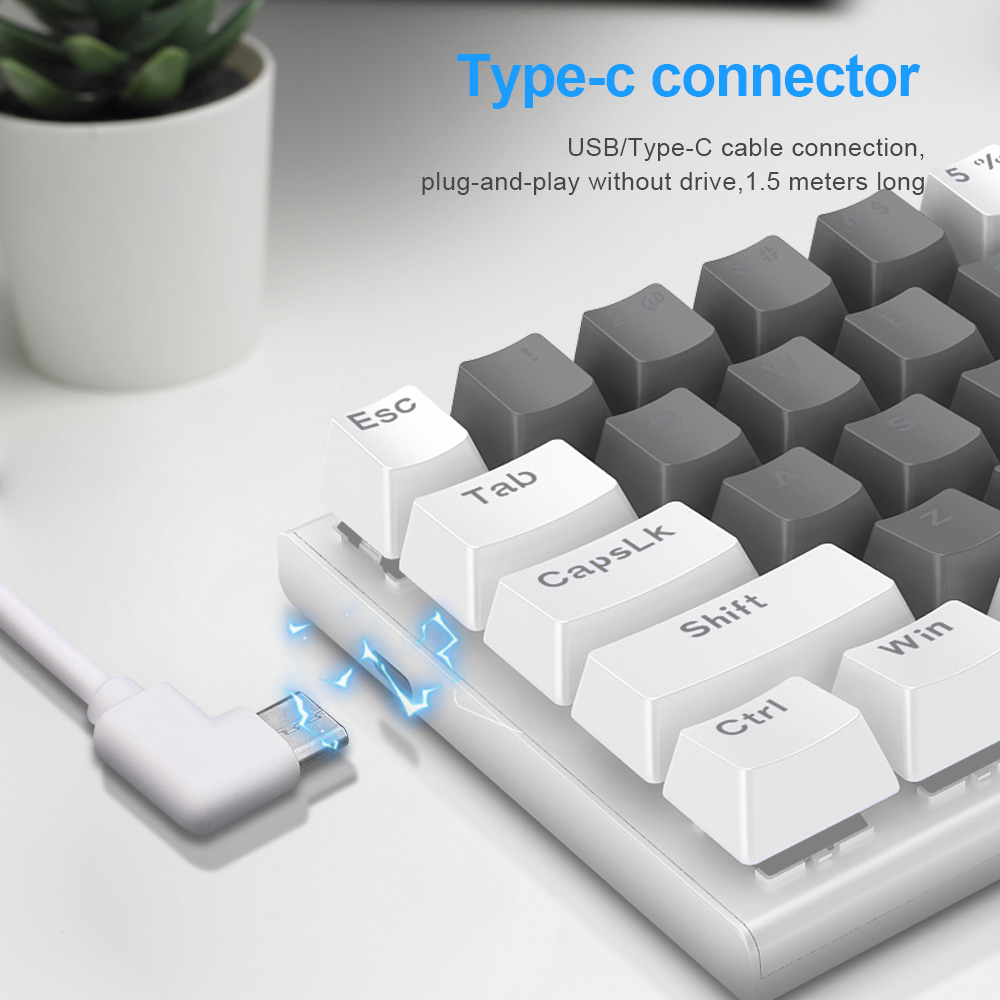 E-YOOSO Z11 RGB USB 60% Mini M - مراجعة Gaming Keyboard Blue Switches وسعره