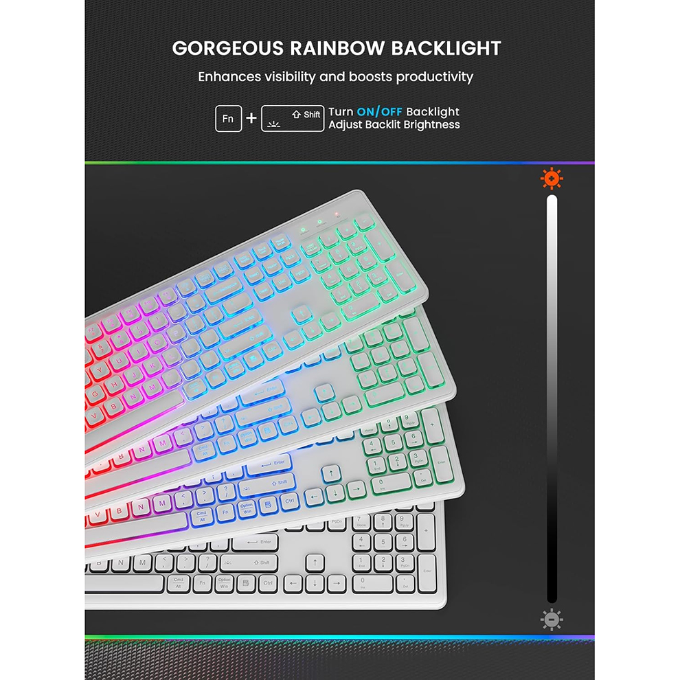 Backlit Wireless Keyboard and  - مراجعة Gaming Keyboard Bluetooth وسعره