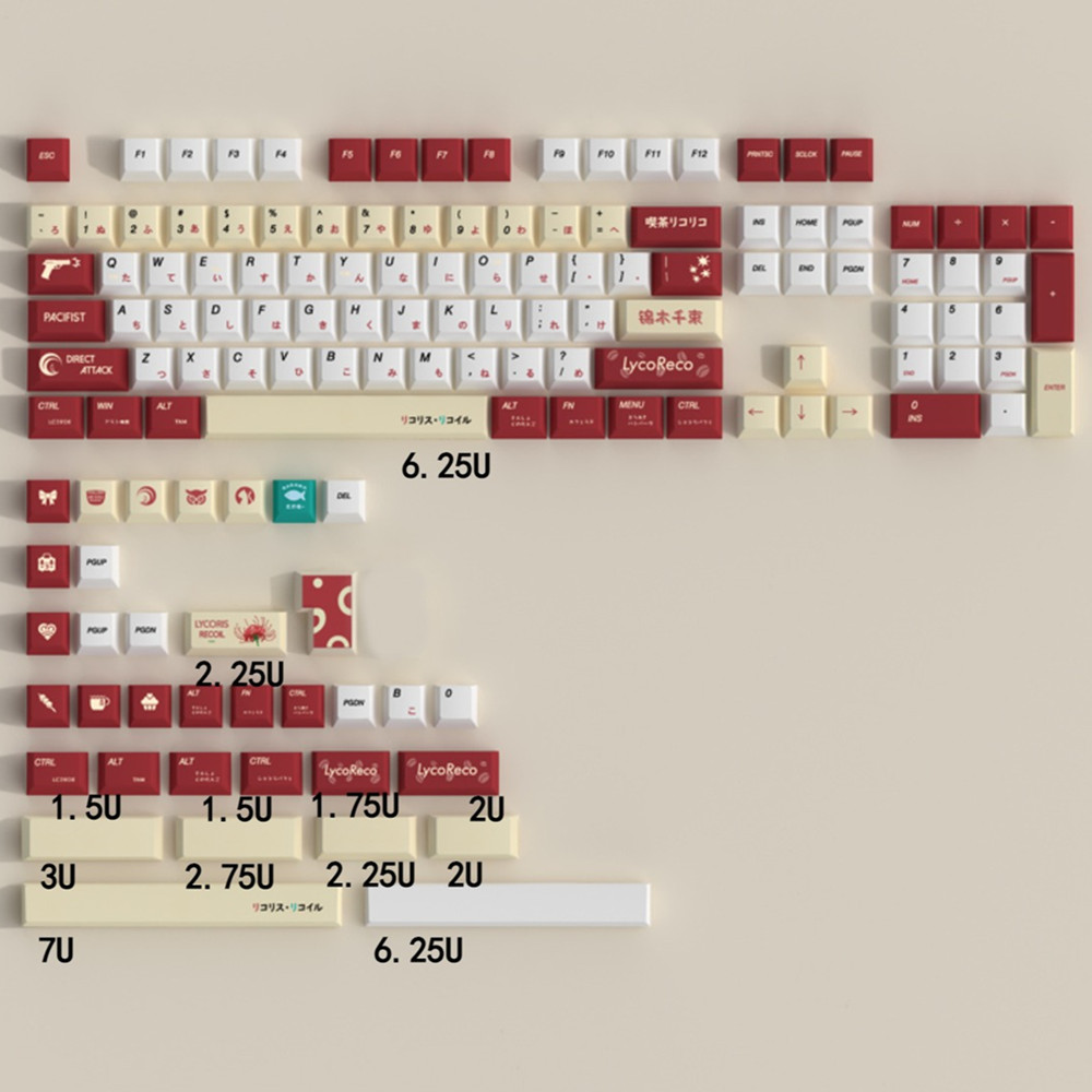 Lycoris Recoil Anime PBT Keyca - مراجعة Gaming Keyboard Bluetooth وسعره