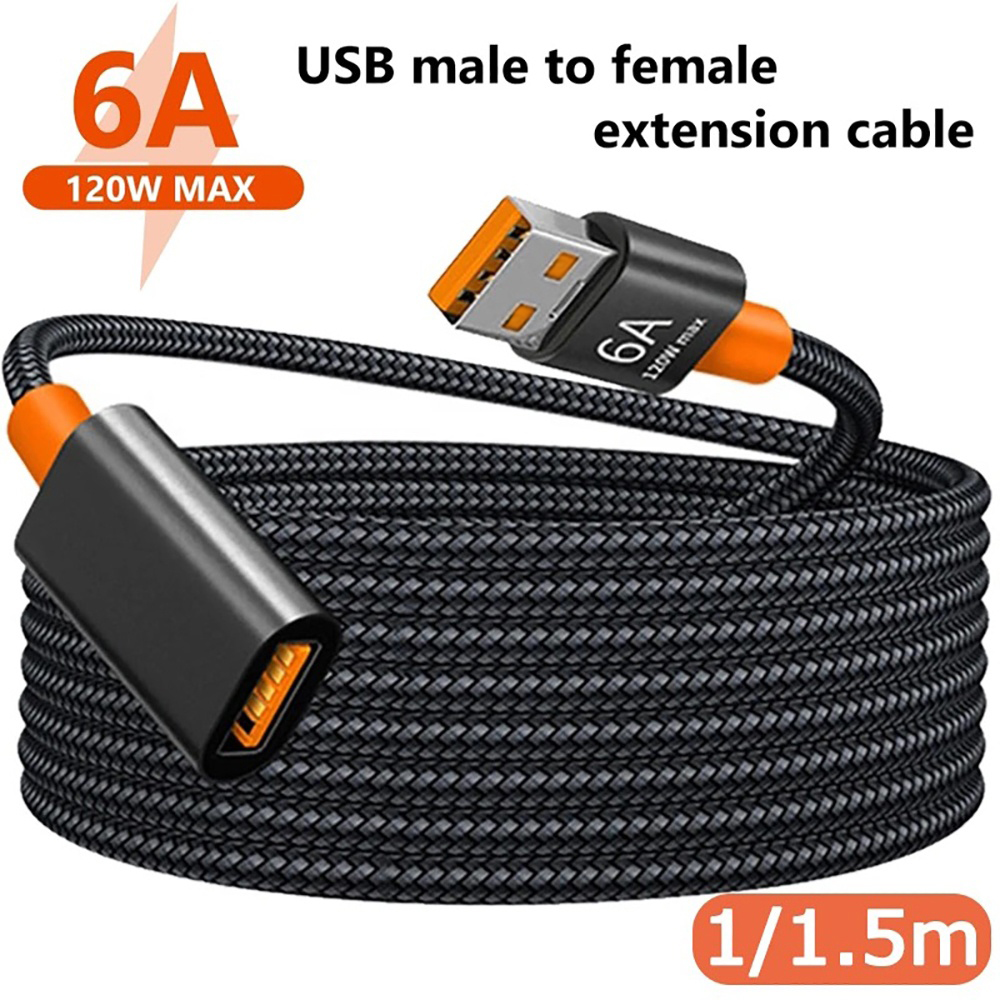 120W 6A Nylon Braided USB 3.0  - مراجعة Coiled Usb Cable وسعره