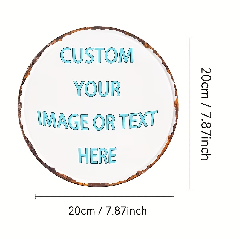 Custom Round Metal Tin Sign, P - مراجعة Brass Weight Plate وسعره