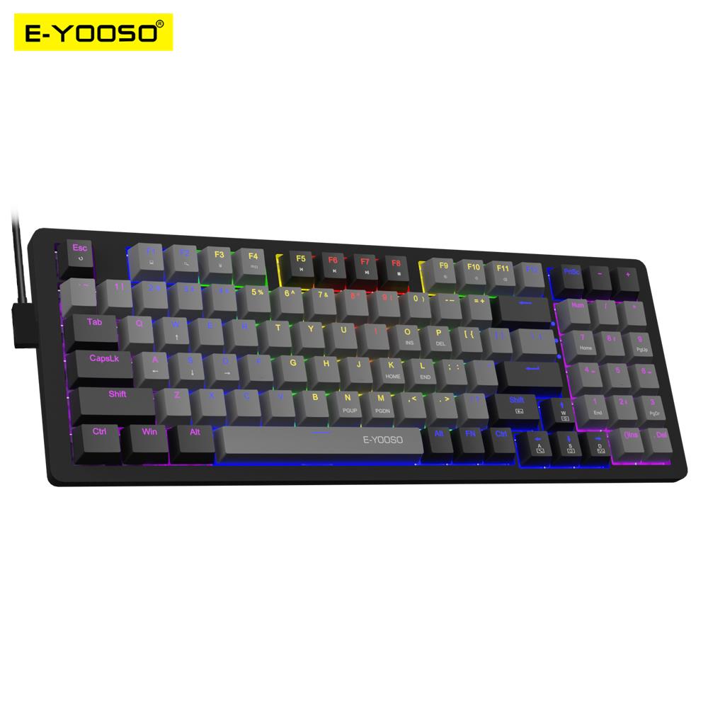 E-YOOSO Z94 USB Mechanical Gam - مراجعة Gaming Keyboard Blue Switches وسعره