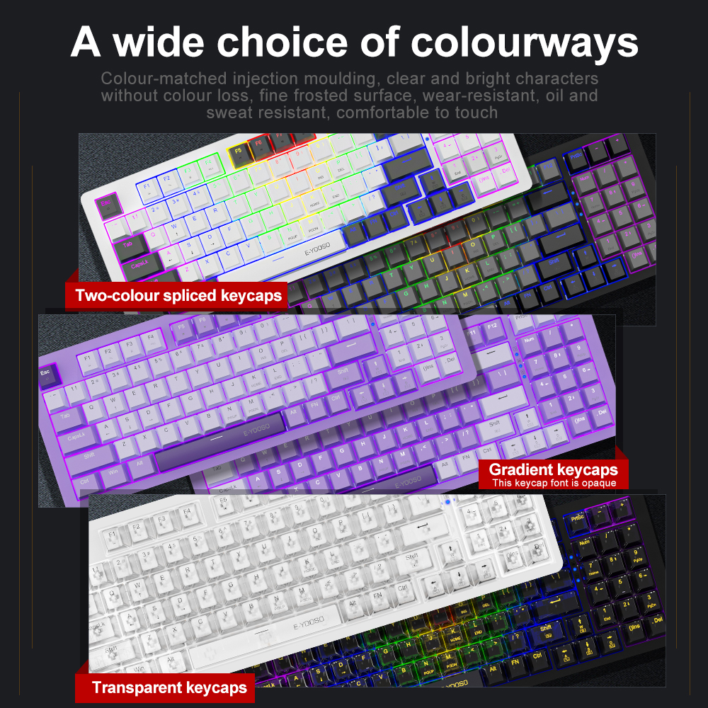 E-YOOSO Z94 USB Mechanical Gam - مراجعة Gaming Keyboard Blue Switches وسعره
